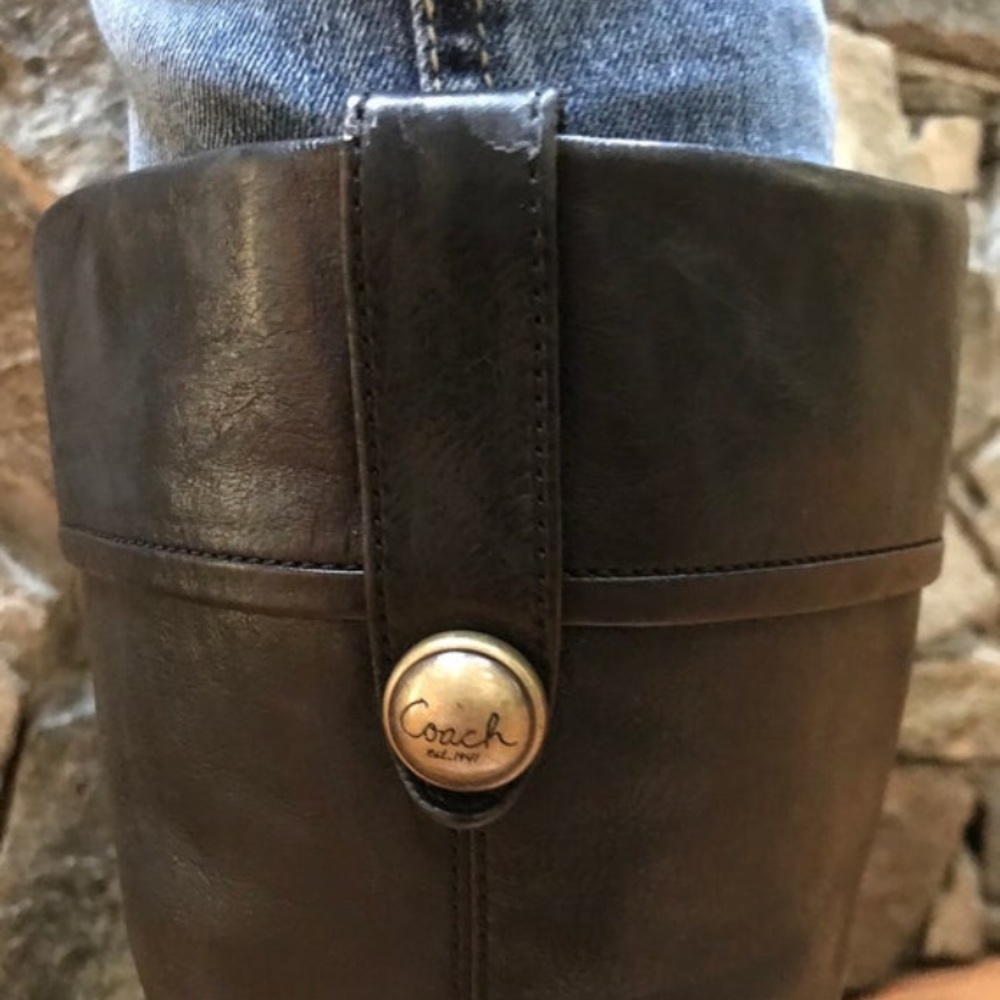 Gorgeous Vintage Leather Tall Coach Boots - Picture 4 of 4